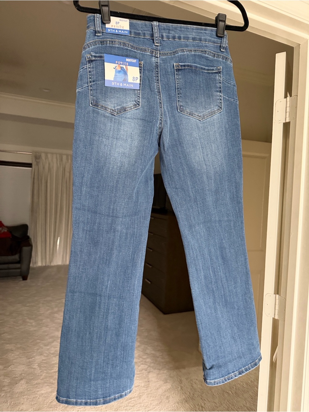 NWT High-Rise Wide Leg Blue Jeans for Women - Picture 6 of 9